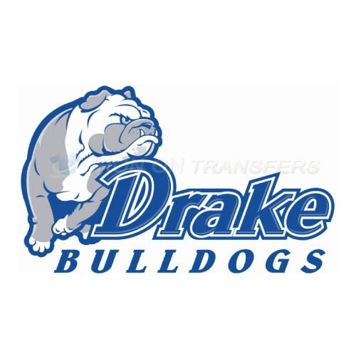 Drake Bulldogs Logo T-shirts Iron On Transfers N4275 - Click Image to Close